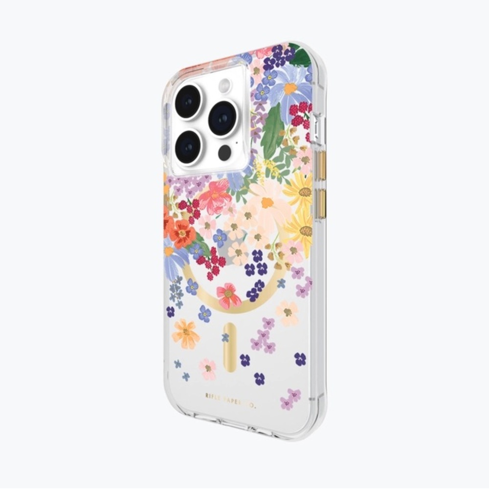 NIB iPhone 15 Pro Max Rifle Paper Co. Case. Style: CLEAR MARGAUX